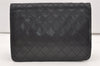 Authentic CHANEL Calf Skin Matelasse Chain Shoulder Bag Purse Black CC 2716J