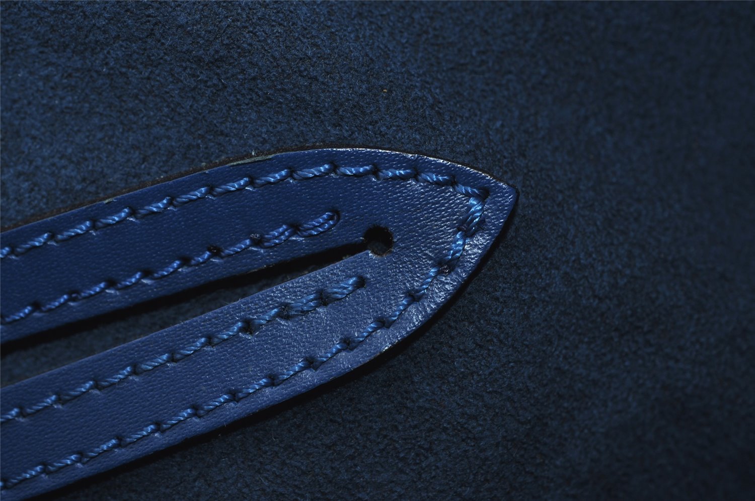 Authentic Louis Vuitton Epi Alma PM Hand Bag Blue M52145 LV 2717I