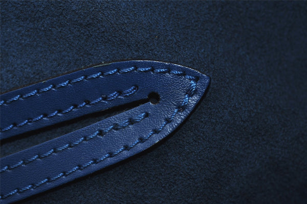 Authentic Louis Vuitton Epi Alma PM Hand Bag Blue M52145 LV 2717I