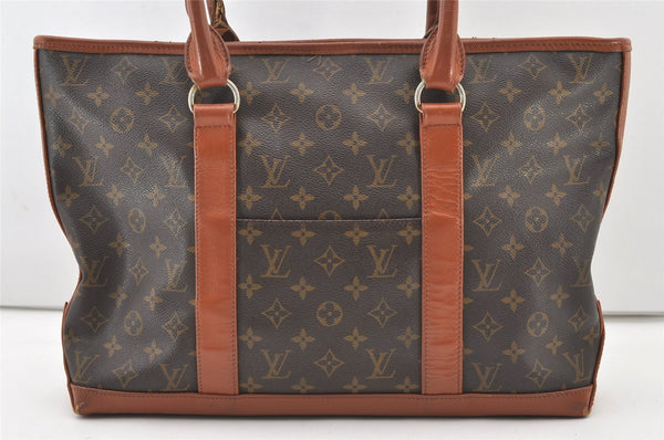 Auth Louis Vuitton Monogram Sac Weekend PM Vintage Tote Hand Bag M42425 LV 2717J