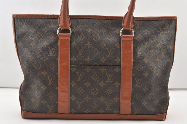 Auth Louis Vuitton Monogram Sac Weekend PM Vintage Tote Hand Bag M42425 LV 2717J