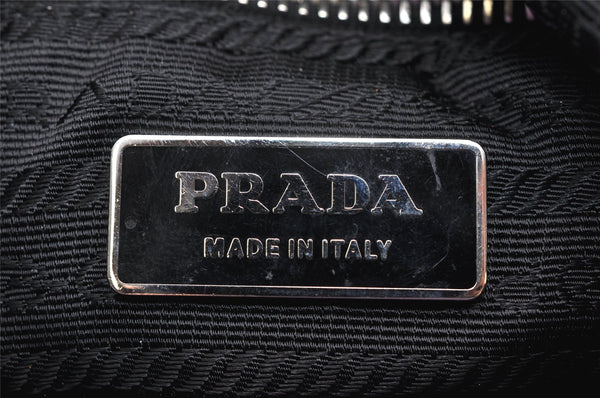 Authentic PRADA Nylon Tessuto Leather Shoulder Hand Bag Purse Black 2717K