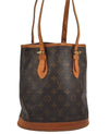 Authentic Louis Vuitton Monogram Bucket PM Shoulder Tote Bag M42238 Junk 2719J