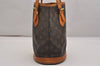 Authentic Louis Vuitton Monogram Bucket PM Shoulder Tote Bag M42238 Junk 2719J