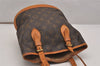 Authentic Louis Vuitton Monogram Bucket PM Shoulder Tote Bag M42238 Junk 2719J