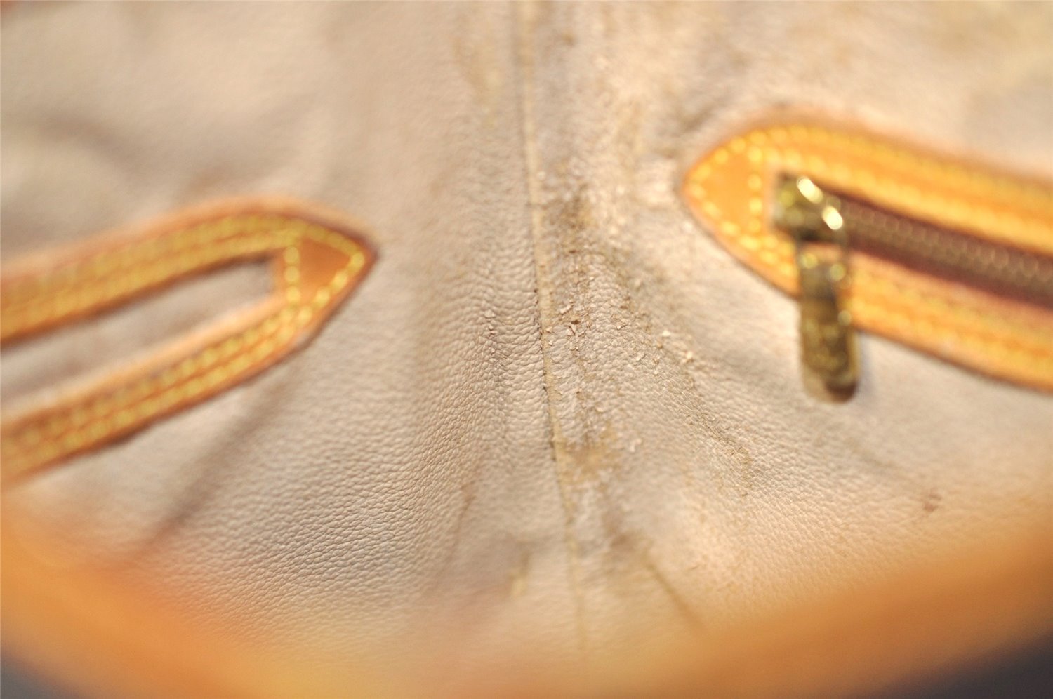 Authentic Louis Vuitton Monogram Bucket PM Shoulder Tote Bag M42238 Junk 2719J