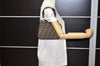 Authentic FENDI Vintage Zucca Hand Bag Purse Canvas Leather Brown 2719K