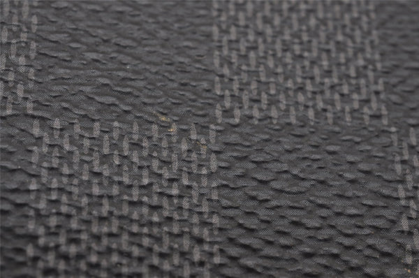 Authentic Louis Vuitton Damier Graphite Pochette Cles Coin Case N60155 Box 2722I