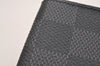Authentic Louis Vuitton Damier Graphite Pochette Cles Coin Case N60155 Box 2722I