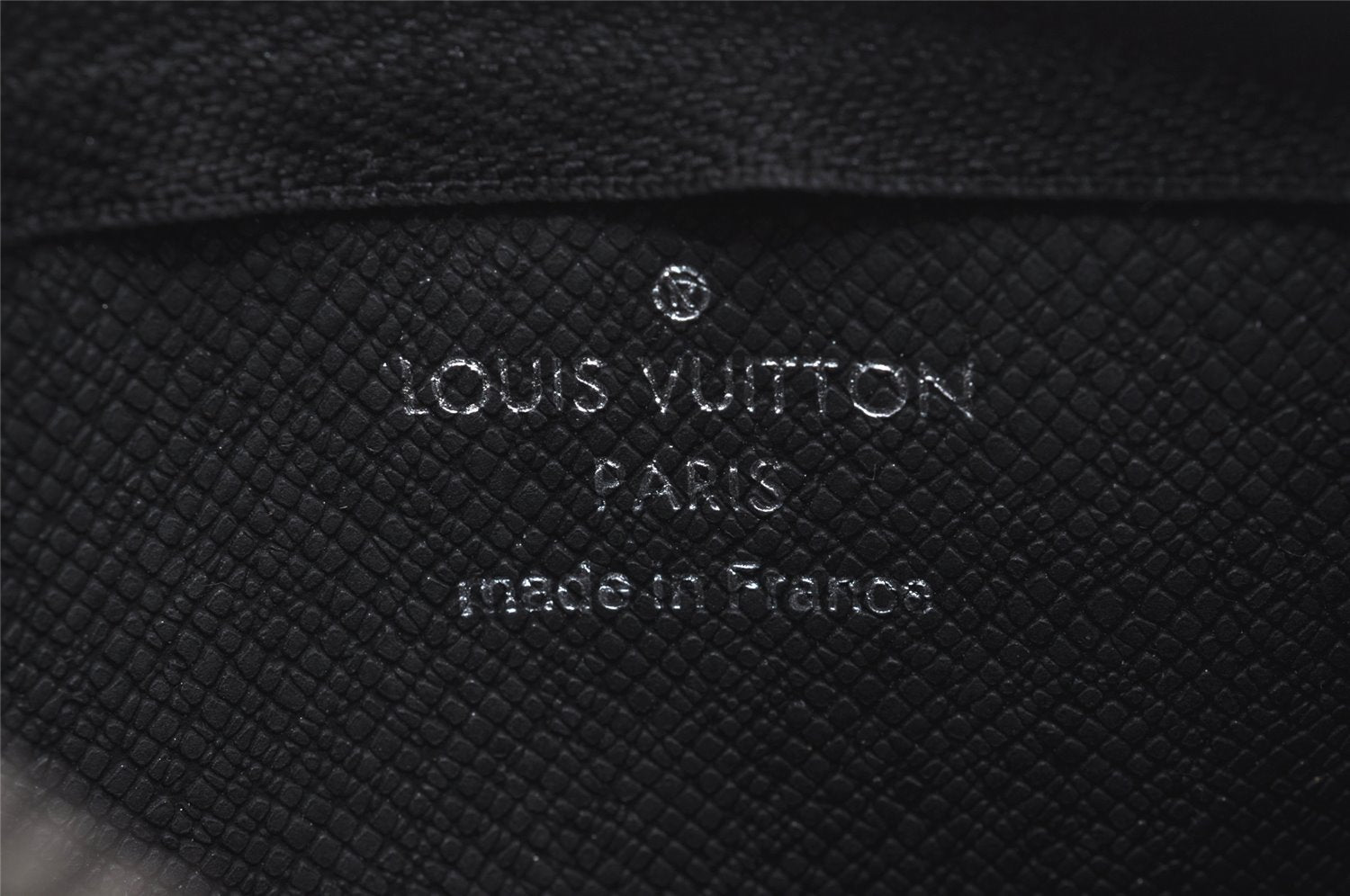 Authentic Louis Vuitton Damier Graphite Pochette Cles Coin Case N60155 Box 2722I