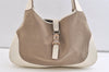 Authentic GUCCI Jackie Shoulder Hand Bag Canvas Leather 0013306 Brown 2722K