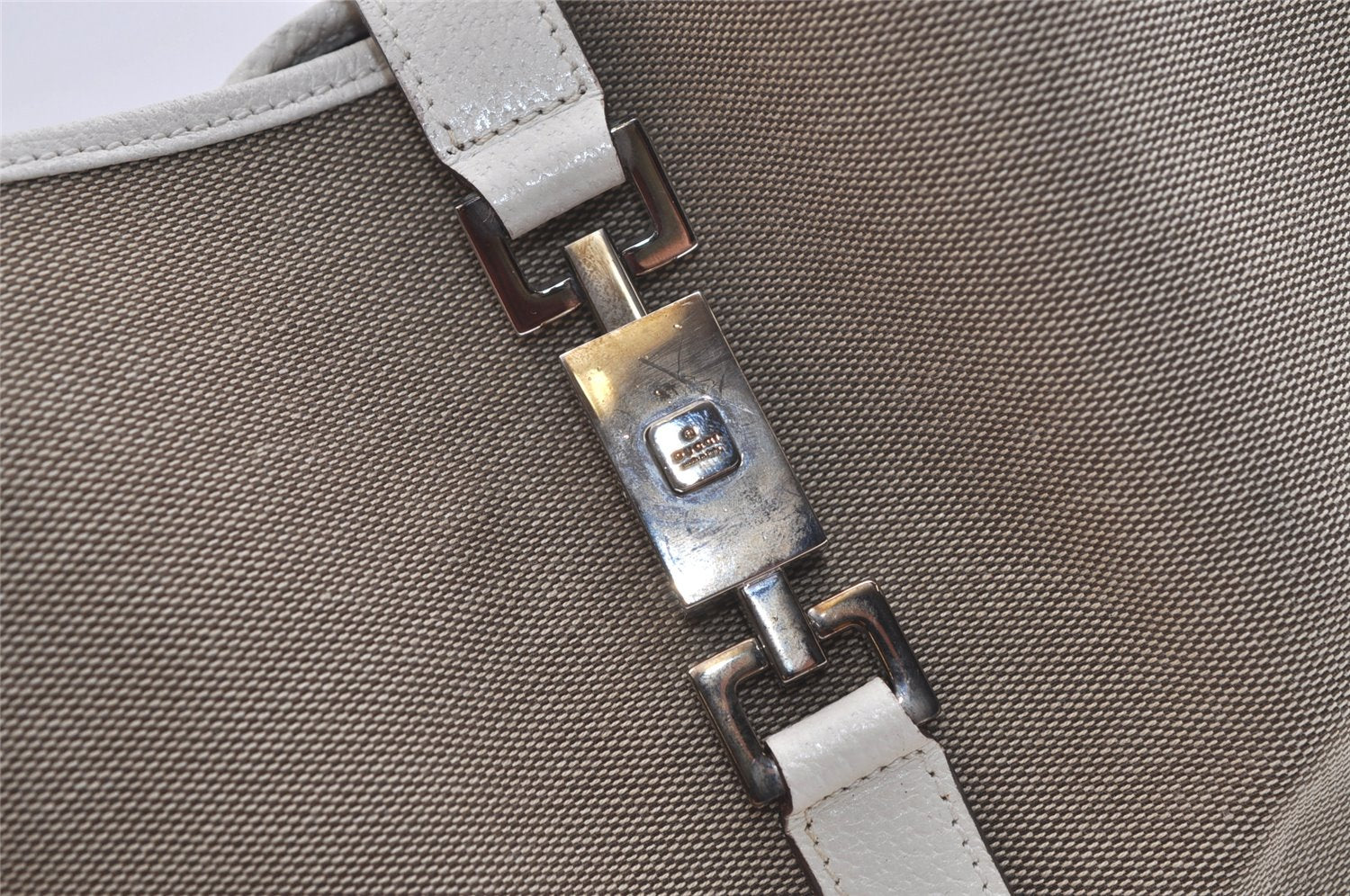 Authentic GUCCI Jackie Shoulder Hand Bag Canvas Leather 0013306 Brown 2722K