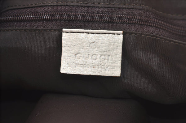 Authentic GUCCI Jackie Shoulder Hand Bag Canvas Leather 0013306 Brown 2722K