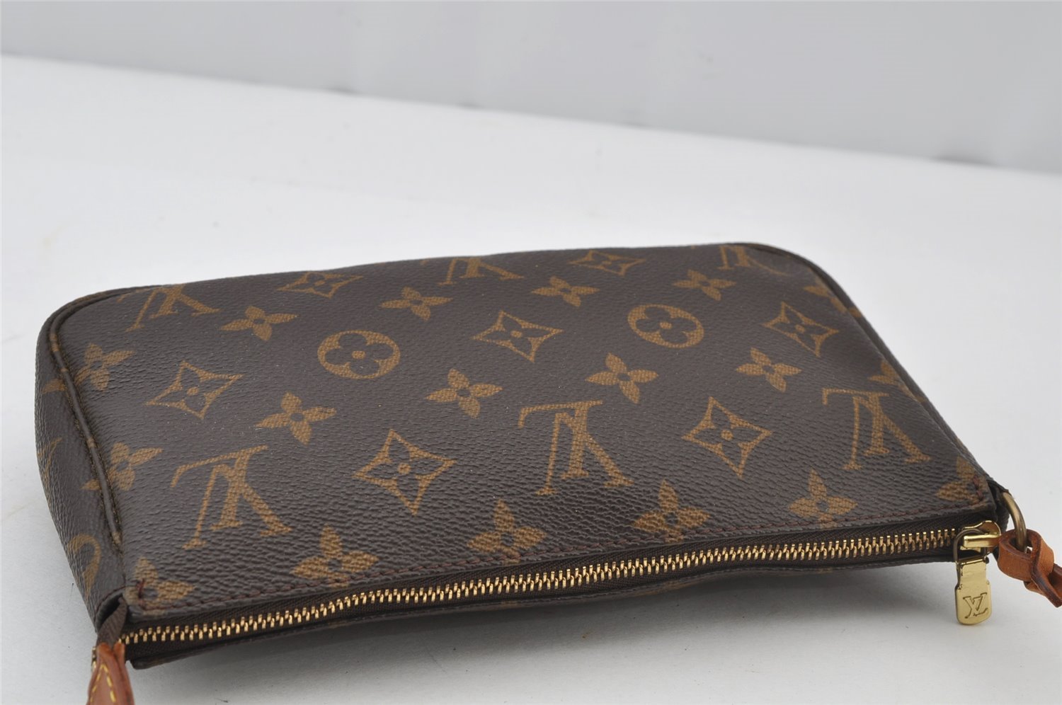 Authentic Louis Vuitton Monogram Pochette Accessoires Pouch M51980 LV 2723J