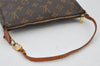 Authentic Louis Vuitton Monogram Pochette Accessoires Pouch M51980 LV 2723J