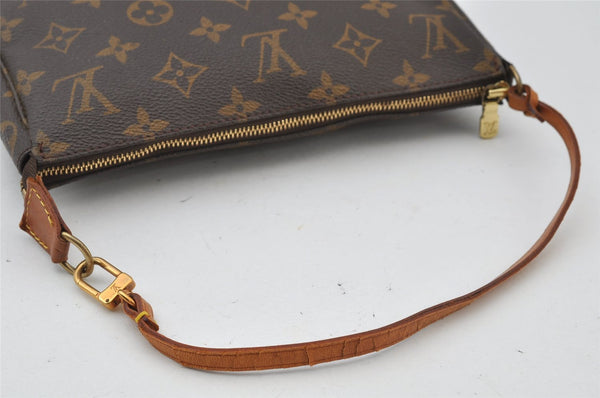 Authentic Louis Vuitton Monogram Pochette Accessoires Pouch M51980 LV 2723J