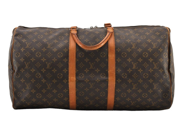 Authentic Louis Vuitton Monogram Keepall 60 Travel Boston Bag M41422 LV 2724J