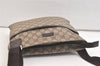 Authentic GUCCI Shoulder Cross Body Bag Purse GG PVC Leather 141626 Brown 2724K