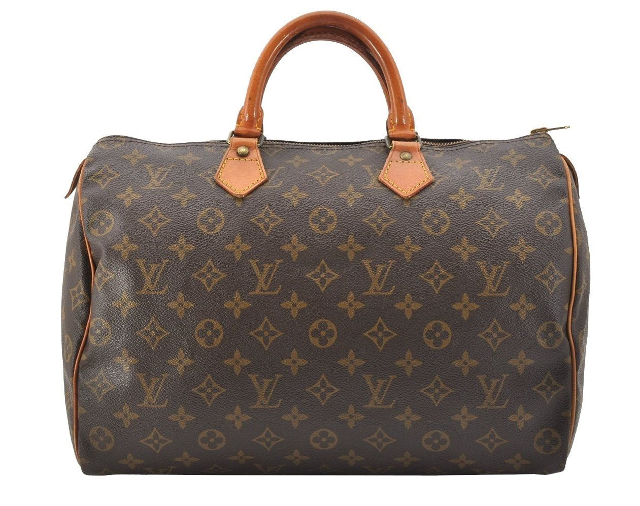 Authentic Louis Vuitton Monogram Speedy 35 Hand Boston Bag M41524 LV 2725J