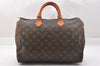 Authentic Louis Vuitton Monogram Speedy 35 Hand Boston Bag M41524 LV 2725J