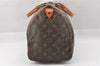 Authentic Louis Vuitton Monogram Speedy 35 Hand Boston Bag M41524 LV 2725J