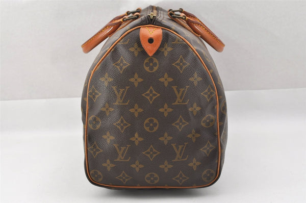 Authentic Louis Vuitton Monogram Speedy 35 Hand Boston Bag M41524 LV 2725J