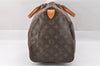 Authentic Louis Vuitton Monogram Speedy 35 Hand Boston Bag M41524 LV 2725J