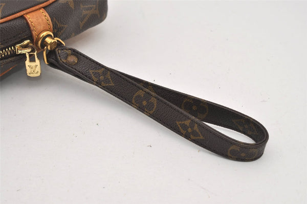 Authentic Louis Vuitton Monogram Marly Dragonne GM M51825 Clutch Hand Bag 2726J