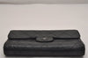 Authentic CHANEL Calf Skin Matelasse Long Wallet Purse CC Logo Black 2727J