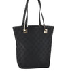 Authentic GUCCI Vintage Shoulder Tote Bag GG Canvas Leather 0021099 Black 2727K