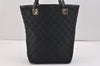 Authentic GUCCI Vintage Shoulder Tote Bag GG Canvas Leather 0021099 Black 2727K