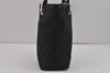 Authentic GUCCI Vintage Shoulder Tote Bag GG Canvas Leather 0021099 Black 2727K