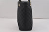 Authentic GUCCI Vintage Shoulder Tote Bag GG Canvas Leather 0021099 Black 2727K