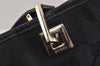 Authentic GUCCI Vintage Shoulder Tote Bag GG Canvas Leather 0021099 Black 2727K