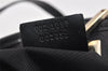 Authentic GUCCI Vintage Shoulder Tote Bag GG Canvas Leather 0021099 Black 2727K