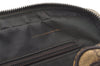 Authentic GUCCI Vintage Clutch Hand Bag Purse GG PVC Leather Brown 2728K