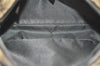 Authentic GUCCI Vintage Clutch Hand Bag Purse GG PVC Leather Brown 2728K