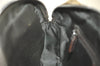 Authentic GUCCI Vintage Clutch Hand Bag Purse GG PVC Leather Brown 2728K
