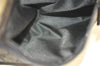 Authentic GUCCI Vintage Clutch Hand Bag Purse GG PVC Leather Brown 2728K
