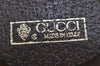 Authentic GUCCI Vintage Web Sherry Line Pouch Purse GG PVC Leather Brown 2729J