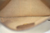 Authentic GUCCI Vintage Web Sherry Line Pouch Purse GG PVC Leather Brown 2729J