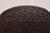 Authentic GUCCI Vintage Web Sherry Line Pouch Purse GG PVC Leather Brown 2729J