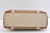 Authentic GUCCI Abbey Shoulder Tote Bag GG Canvas Leather 141470 Brown 2729K