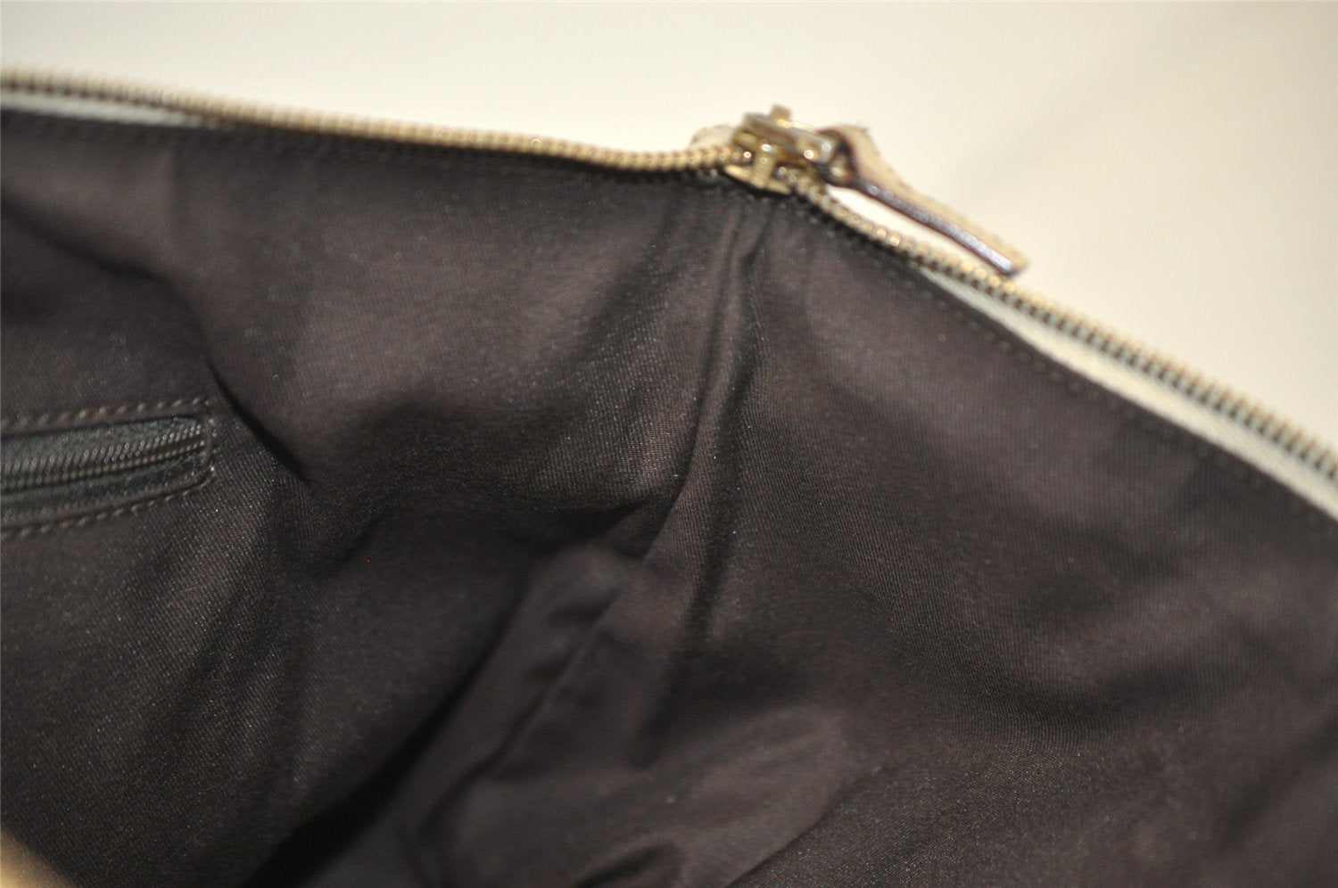 Authentic GUCCI Abbey Shoulder Tote Bag GG Canvas Leather 141470 Brown 2729K