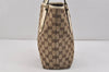 Authentic GUCCI Charmy Shoulder Tote Bag GG Canvas Leather 153361Brown 2730K