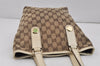 Authentic GUCCI Charmy Shoulder Tote Bag GG Canvas Leather 153361Brown 2730K