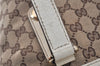 Authentic GUCCI Charmy Shoulder Tote Bag GG Canvas Leather 153361Brown 2730K