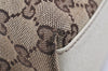 Authentic GUCCI Charmy Shoulder Tote Bag GG Canvas Leather 153361Brown 2730K