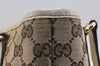 Authentic GUCCI Charmy Shoulder Tote Bag GG Canvas Leather 153361Brown 2730K