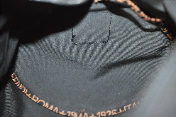 Authentic FENDI Nylon Leather Shoulder Hand Bag Purse Black Junk 2731I